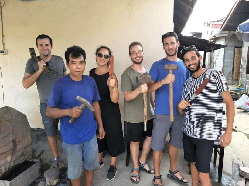 DIY Lao Knife Workshop - Turning an old shock absorber into a Lao knife