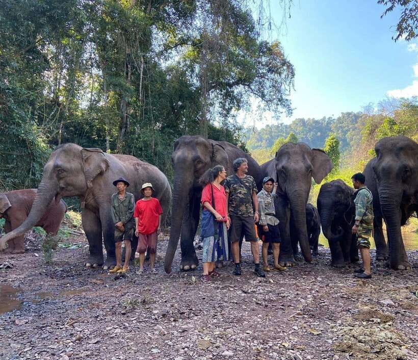 Elephant Home Sanctuary in Muang Thong Sayaboury Laos - Day one: From Pak Lay to village life