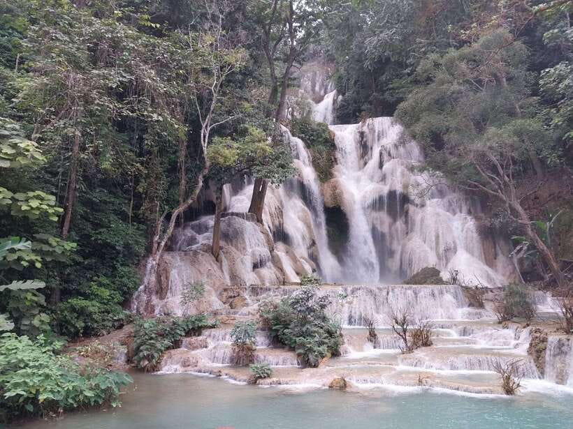 Luang Prabang: Bamboo Experience & Kuang Si Falls Tour - Kuang Si Falls after lunch