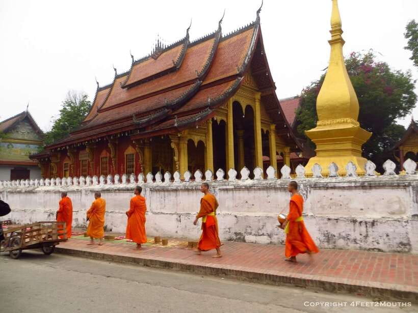 Luang Prabang: Foodie Walking Tour & Monk Blessing - Starting at Joma and entering the old town