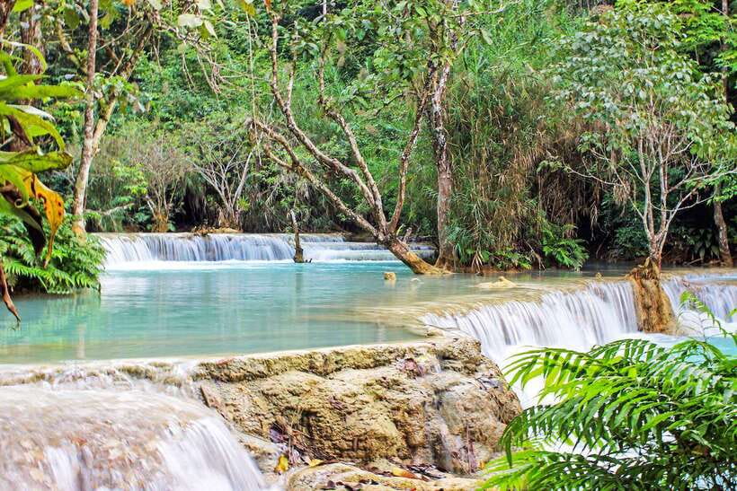 Luang Prabang: Kuang Si Bike Ride & Long-Tail Boat Cruise - A visit to the Asiatic Bear Rescue Centre