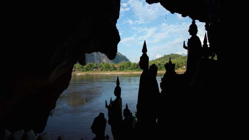 Luang Prabang: Pak Ou Caves & Kuang Si Falls Day Trip - The Mekong route to Pak Ou Village