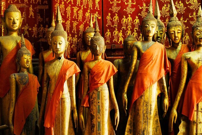 Luang Prabang Private Cultural, Museum and Kuang Si Waterfall - Wat Mai Suwannaphumaham near the Night Market