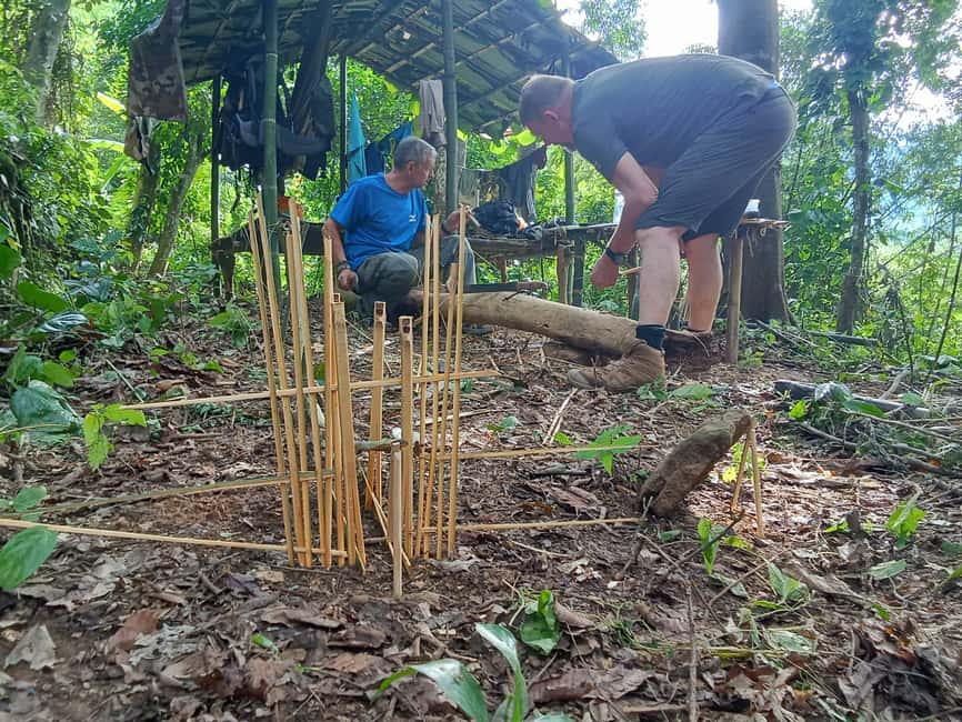 Luang prabang: Survival course in the primary forest. - Knots, weaving, traps, and navigation