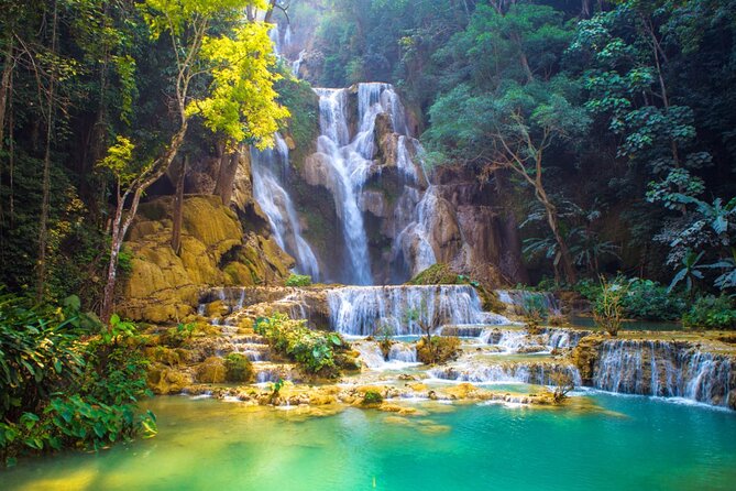 Morning food tour with market Temples option Kuangsi waterfall - Tasting Lao food, coffee, and tea