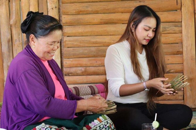 The Namkhan - Traditional Lao Bamboo Weaving - Reaching The Namkhan in Don Keo Village