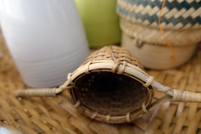 The Namkhan - Traditional Lao Bamboo Weaving - Making your own bamboo tea filter