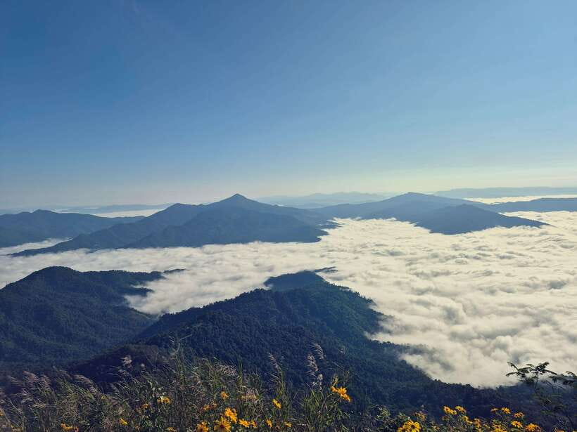 Transfer : wonder full Sunrise and landscape at Phu Chifa - What the guide adds to the journey