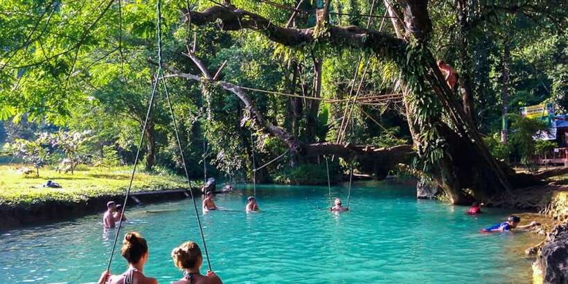 Vang Vieng: Blue Lagoon and Countryside Bike Tour with Lunch - Blue Lagoon One and the Swimming Break