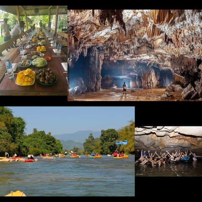 Vang Vieng: Day Tour with Kayaking, Ziplining, and Rafting - Ziplining over forest and river views