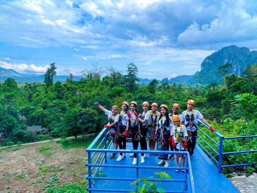Vang Vieng: Half-Day Zip Lining with Cave Exploration Option - Small details that improve the day