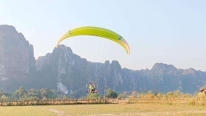 Vang Vieng: Paragliding and Go Karting Experience - The one-hour tuk-tuk transfer