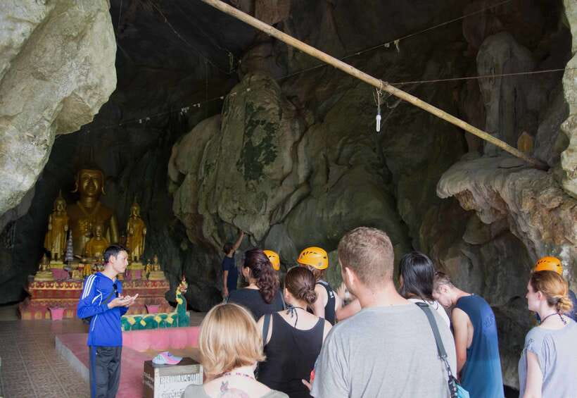 Vang Vieng: Tham Nangfar and Tham Nam Day Tour with Kayaking - Kayaking the Nam Song Through Mountain Country