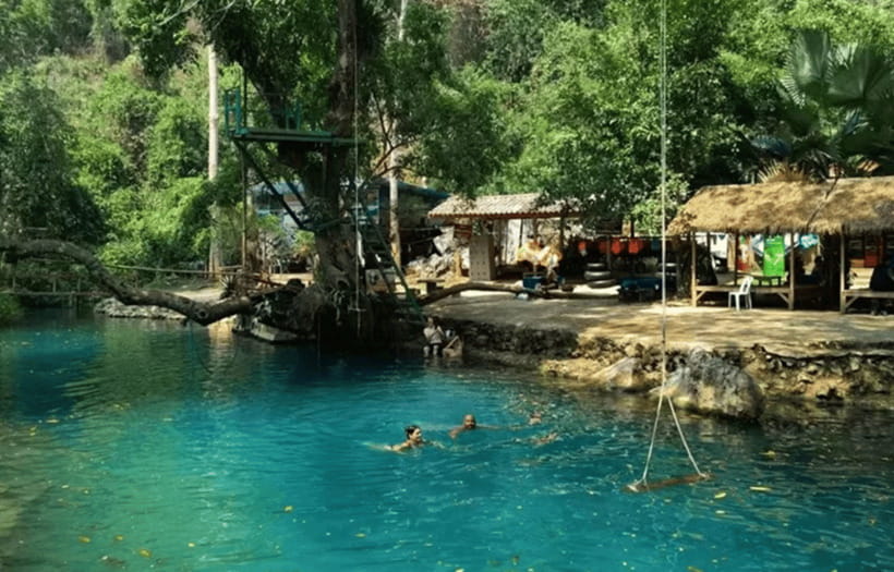 Vang Vieng:Zipline,Water Cave,Tham Chang,Kayak,Blue Lagoon 3 - The morning ride from Vang Vieng