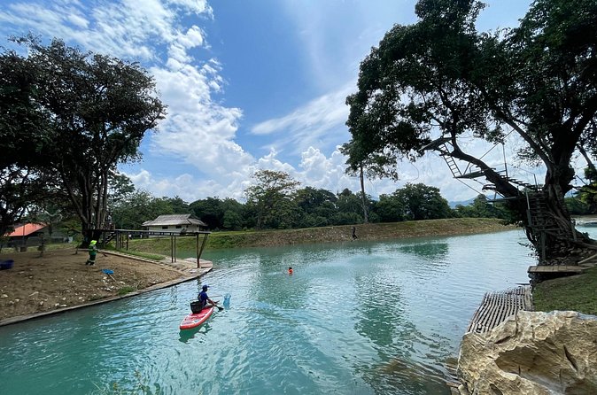 VangVieng Climbing and Ballon Area (Departure from Vientiane) - Blue Lagoon 3 for a quick swim and cool water