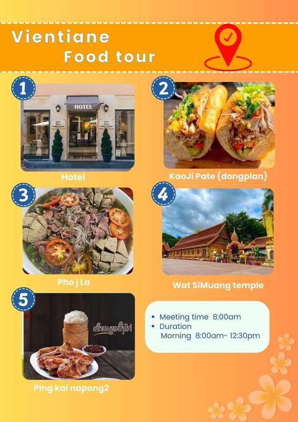Vientiane classic Food tour ( Included Food ) - Wat Si Muang adds a spiritual pause